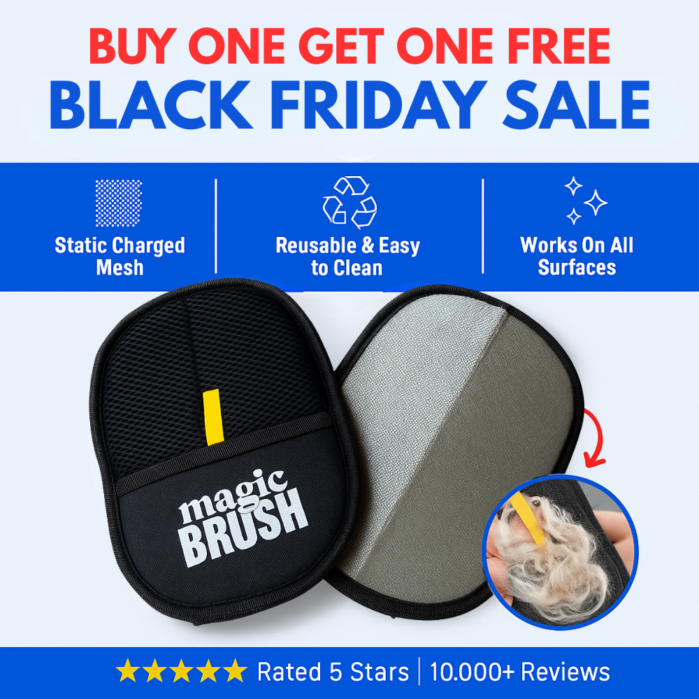 The MrBrushy™ - Pet Hair Removal Gloves Buy 1 Get 1 Free