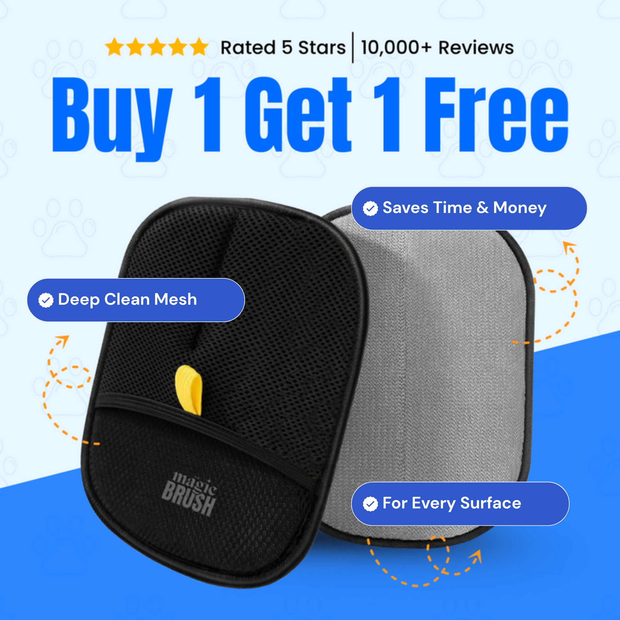 The MrBrushy™ - Pet Hair Removal Gloves Buy 1 Get 1 Free